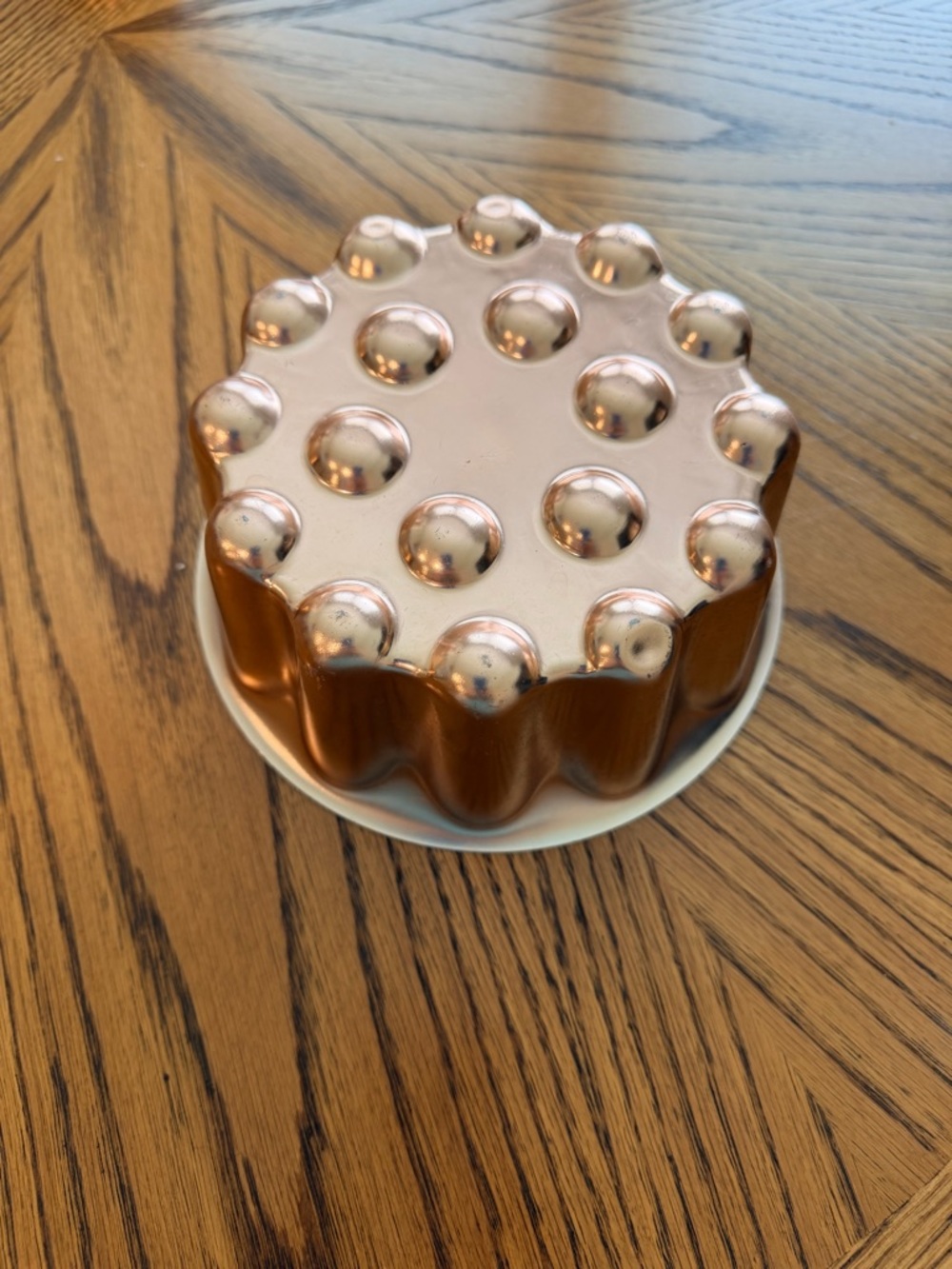 Copper Finish Dome Mold for Baking and Presentation